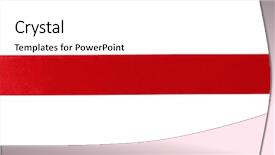  Presentation with red and white festive - Slide deck featuring shiny red ribbon on white background and a white colored foreground