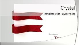  Presentation with shiny - Slide deck featuring shiny red ribbons with copy background and a white colored foreground