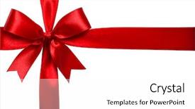  Presentation with satin - Amazing presentation having shiny red satin ribbon backdrop and a white colored foreground