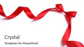  Presentation with satin - Beautiful presentation featuring bday - shiny red satin ribbon backdrop and a white colored foreground