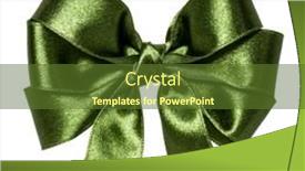  Presentation with ribbon green - 