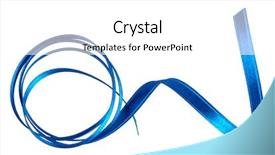  Presentation with blue ribbon bacon festival - Presentation theme consisting of shiny satin ribbon in blue background and a white colored foreground