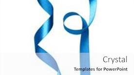  Presentation with blue design - PPT layouts having shiny-satin-ribbon-in-blue background and a white colored foreground