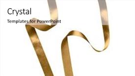  Presentation with satin - PPT layouts having shiny satin ribbon in brown background and a  colored foreground