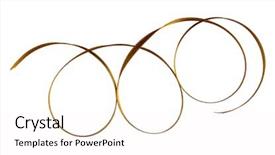  Presentation with satin - Amazing presentation design having shiny satin ribbon in brown backdrop and a  colored foreground