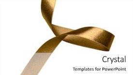  Presentation with satin - Cool new theme with shiny satin ribbon in brown backdrop and a  colored foreground
