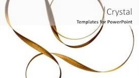  Presentation with satin - Cool new theme with shiny satin ribbon in brown color isolated on white background close up ribbon image for decoration design backdrop and a white colored foreground