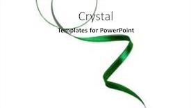  Presentation with green color - PPT layouts with shiny-satin-ribbon-in-green background and a white colored foreground