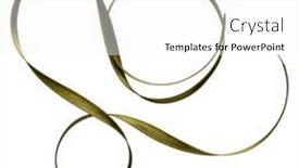  Presentation with ribbon green - Theme with shiny-satin-ribbon-in-green background and a white colored foreground