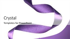  Presentation with skin color natural lavender lemon - Presentation design consisting of shiny satin ribbon in lavender background and a white colored foreground