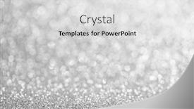  Presentation with silver abstract - PPT theme enhanced with shiny-silver-bokeh-glitter-lights background and a light gray colored foreground