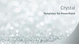  Presentation with silver abstract - Presentation theme consisting of shiny-silver-bokeh-glitter-lights background and a sky blue colored foreground