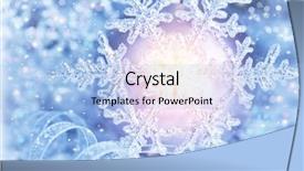  Presentation with shiny - Colorful slide set enhanced with shiny snowflake with bright light backdrop and a light blue colored foreground