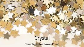  Presentation with gold star - Beautiful slide set featuring explosion on black background flame backdrop and a wine colored foreground