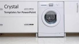  Presentation with bathroom - PPT layouts having shiny white cabinets and wash background and a light gray colored foreground