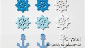  Presentation with anchors - PPT theme with ship-anchors-and-wheel-different background and a white colored foreground