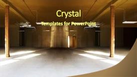  Presentation with industry - PPT theme having ship builbing industry - image from interiors background series background and a tawny brown colored foreground