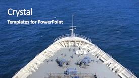  Presentation with movement - Cool new presentation theme with ship forward direction of movement backdrop and a ocean colored foreground