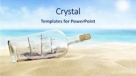  Presentation with ship - Cool new theme with ship in a bottle backdrop and a sky blue colored foreground