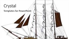  Presentation with ship - Slide set featuring ship model background and a white colored foreground