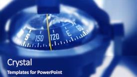  Presentation with ship navigation - Amazing theme having ship navigation - boat marine compass in black backdrop and a navy blue colored foreground