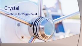  Presentation with sailing ship - Audience pleasing PPT theme consisting of ship navigation - detail of modern sailing yacht backdrop and a sky blue colored foreground