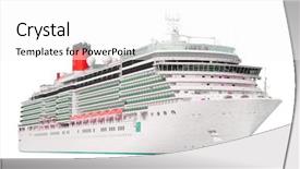  Presentation with ship navigation - Beautiful slides featuring ship navigation - image of an isolated cruise backdrop and a white colored foreground