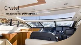  Presentation with ship navigation - Audience pleasing PPT theme consisting of braided diagonally oriented wire steel grid with reflections on black background under the left and right light abstract textured background backdrop and a dark gray colored foreground