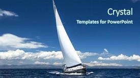  Presentation with ship navigation - PPT layouts enhanced with ship navigation free - luxury yachts boat in sailing background and a ocean colored foreground