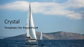  Presentation with luxury yacht - Slides having ship navigation free - sailing luxury yacht boats background and a  colored foreground