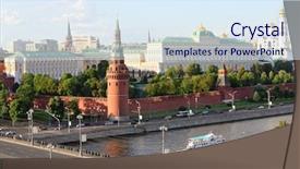  Presentation with ship grain container - Amazing PPT layouts having ship on moskva river vodovzvodnaya backdrop and a sky blue colored foreground