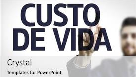  Presentation with cost - Amazing PPT layouts having ship operation - business man pointing to transparent backdrop and a white colored foreground