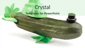  Presentation with ship propeller - Cool new theme with ship propeller - conceptual submarine toy made backdrop and a mint green colored foreground