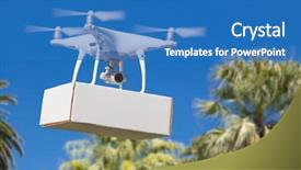  Presentation with drone quadcopter - Amazing presentation having ship propeller - unmanned aircraft system uav quadcopter backdrop and a teal colored foreground