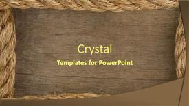  Presentation with ship rope - Colorful presentation theme enhanced with ship-rope-and-old-wood backdrop and a tawny brown colored foreground