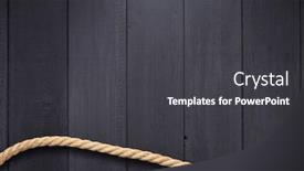  Presentation with ship rope - Cool new theme with ship-rope-at-wooden-background backdrop and a dark gray colored foreground