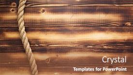  Presentation with ship rope - Audience pleasing slide deck consisting of ship-rope-at-wooden-background backdrop and a red colored foreground