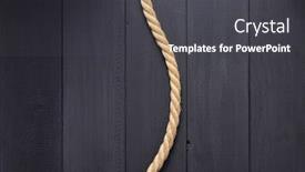  Presentation with ship rope - Colorful PPT theme enhanced with ship-rope-at-wooden-table backdrop and a dark gray colored foreground