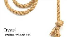  Presentation with ship rope - Amazing theme having ship rope isolated on white backdrop and a white colored foreground