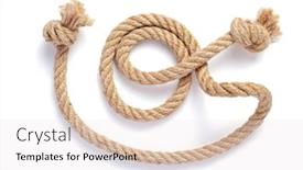  Presentation with ship rope - PPT theme with ship-rope-with-sea-knot background and a white colored foreground