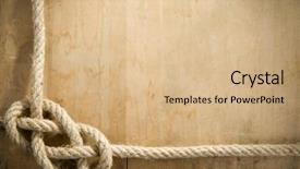  Presentation with yellow wood texture and - Audience pleasing slide set consisting of ship ropes and wood background backdrop and a coral colored foreground