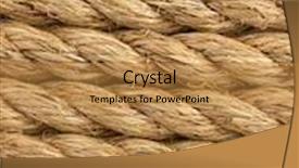  Presentation with ship - Slide deck with ship ropes isolated on white background background and a gold colored foreground