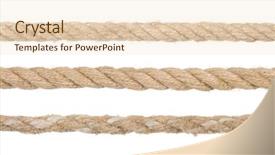  Presentation with hanging rope pictures white - Presentation with ship ropes isolated on white background and a lemonade colored foreground