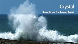  Presentation with rabat - Slides having ship storm - atlantic ocean in rabat morocco background and a teal colored foreground