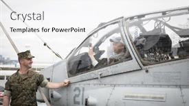  Presentation with cockpit - PPT layouts enhanced with ship-tour-uss-kearsarge-lhd background and a sky blue colored foreground