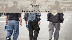  Presentation with war ship - Beautiful presentation design featuring ship-tour-uss-kearsarge-lhd backdrop and a soft green colored foreground