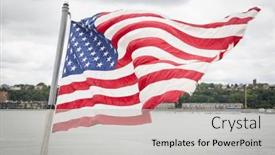  Presentation with fleet - Presentation design featuring ship-tour-uss-kearsarge-lhd background and a light gray colored foreground