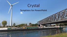  Presentation with sails sailing yacht catamaran sailing - Beautiful PPT theme featuring ship windmill - 3000 ton tanker barge sailing backdrop and a light blue colored foreground