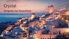  Presentation with arizona sunset view - Beautiful slide set featuring ship windmill - amazing sunset view with white backdrop and a lemonade colored foreground