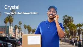  Presentation with indian states - Presentation design featuring shipment concept - happy indian background and a teal colored foreground